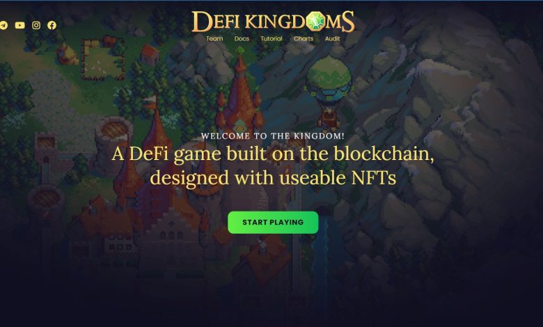 The DeFi Kingdoms surpassing its rival Axie Infinity | Source: DeFi Kingdoms’ official website