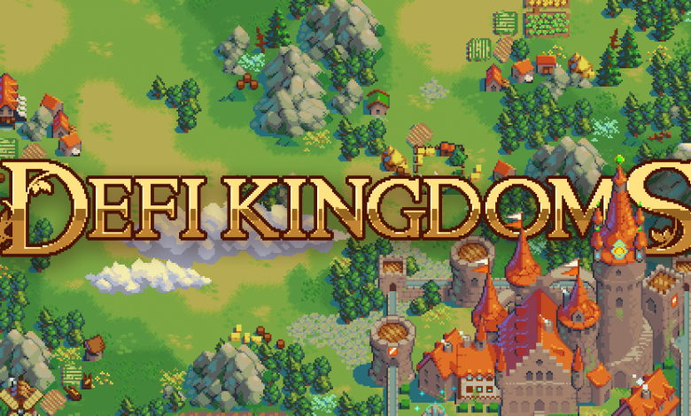 Defi Kingdoms title page taken from the official Twitter profile