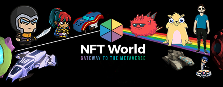 NFT Worlds Metaverse home page