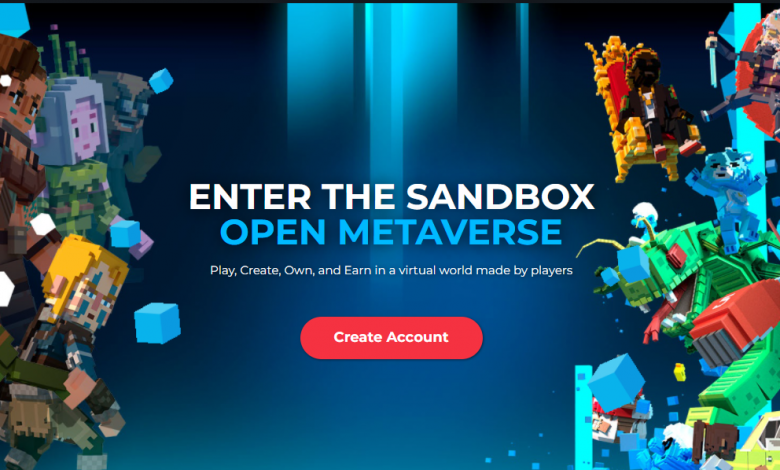 The Sandbox Metaverse Homepage