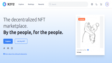 X2Y2 NFT Marketplace homepage