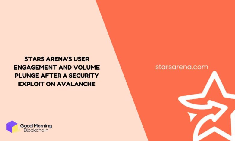 Stars Arena's User Engagement and Volume Plunge After a Security Exploit on Avalanche