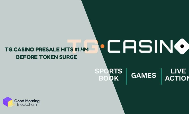 TG.Casino Presale Hits $1.4M Before Token Surge